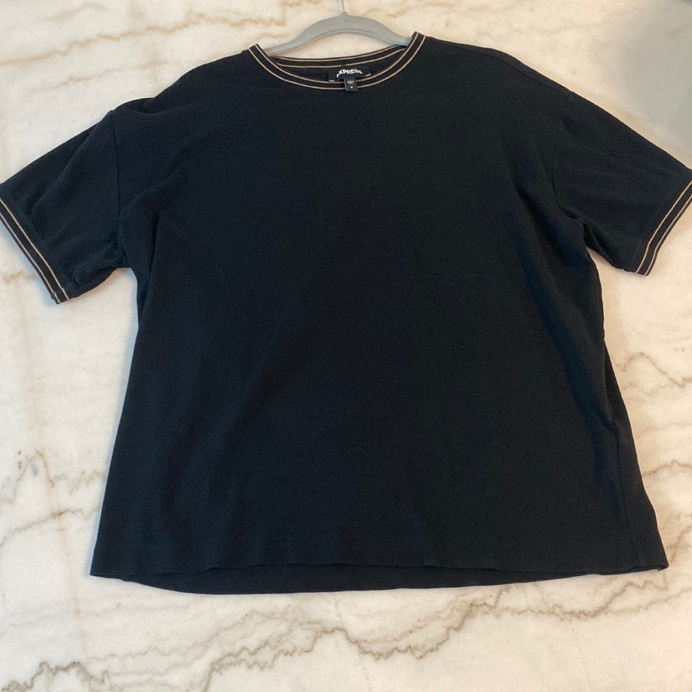 Men’s Express Black 100% Cotton T-shirt